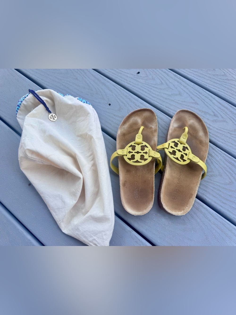 Tory Burch Miller Cork Footbed Sandals Size 8.5